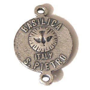 Saint Peter Basilica medal - Pewter (1.5cm-0.6" in diameter)
