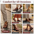 Sandalias/Chanclas Bíblicas de Jesús de Cuero para Hombres/Mujeres del Mercado de Tierra Santa (Estilo Yashua II)