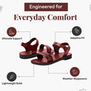 Holy Land Market Men/Women Biblical Jesus Leather Sandals/Slides From Jerusalem (Samaria Style I)