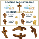 Crucifijo de 14 estaciones de madera de olivo - 18 cm O 7 pulgadas