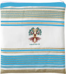 Holy Land Market Grafted IN - Messianic Christian Prayer Shawl/Tallit Prayer Shawl - Creation and Restoration Talit (Black)