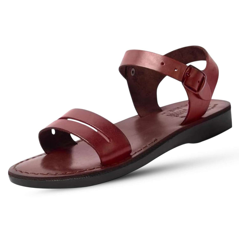 Sandalias/Chanclas de cuero de Jesús bíblico para hombres/mujeres del Mercado de Tierra Santa (Estilo Samaria I)