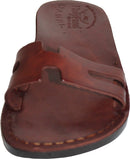 Sandalias/deslizadores de cuero de Jesús bíblico para hombres/mujeres del Mercado de Tierra Santa de Jerusalén (Estilo Lidia)