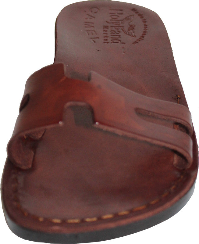 Holy Land Market Men/Women Biblical Jesus Leather Sandals/Slides From Jerusalem (Lydia  Style)