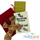 Olive wood Healing Cross - complete Package with Prayers and Certificate (4.5 x 3.6 inches)  designed to sit in your hand perfectly. Healing Cross Trademark