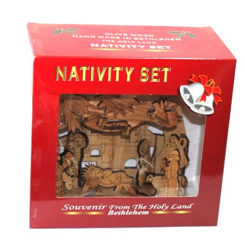 Olive Wood Silent Night Nativity