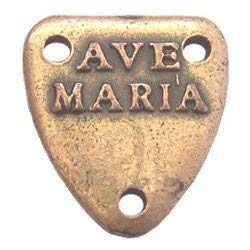 Ave Maria - Alpha and Omega Center piece - Bronze (1.6 cm-0.6")