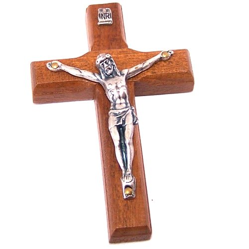 Wooden wall/glass/car/Frig. Crucifix with stickers - small and thick (7.