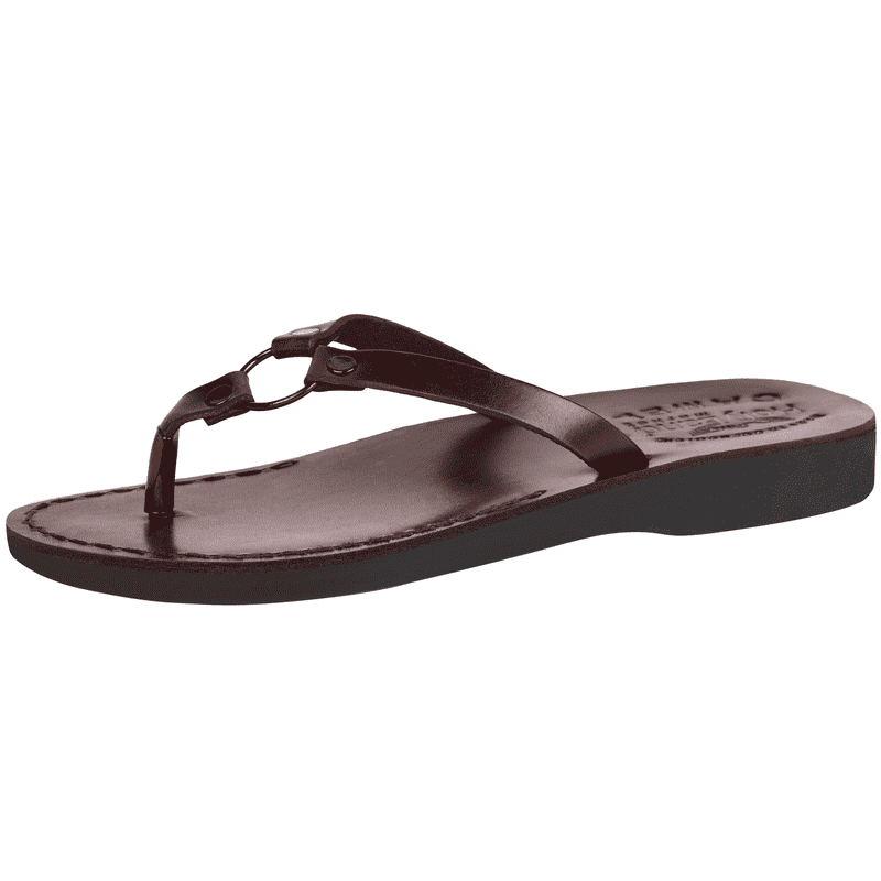 Sandalias/Deslizadores de Cuero de Jesús Bíblico para Hombres/Mujeres del Mercado de Tierra Santa Desde Jerusalén (Campo del Pastor IV)