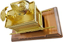 Holy Land Market The Ark of The Covenant Gold Plated (Small, Ark and Contents) With Special Explanation Card for Ark and Contents