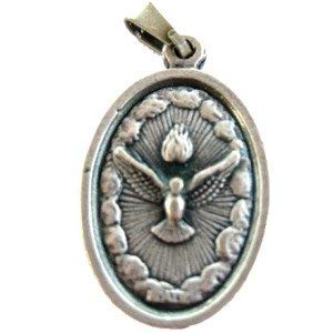 Holy Family - Pewter medal (2x1.5 cm-0.8x0.6")