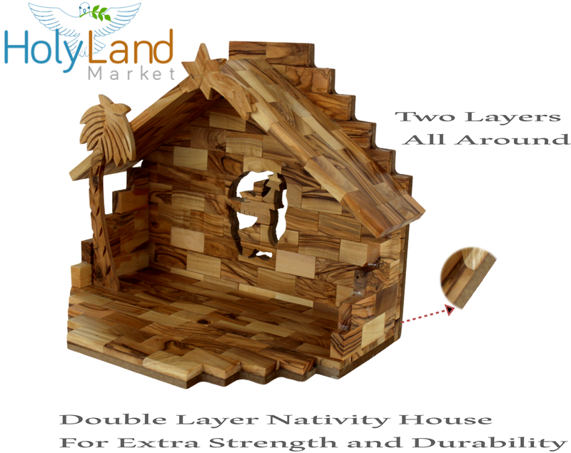 Holy Land Market Nativity Set- Olive Wood Nativity Set