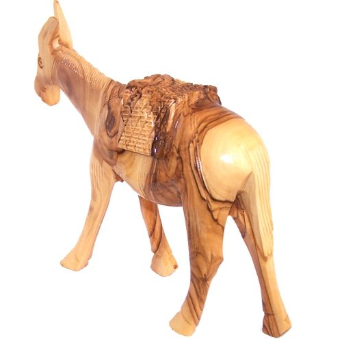 Olive wood Donkey ( 18cm or 7 inches )