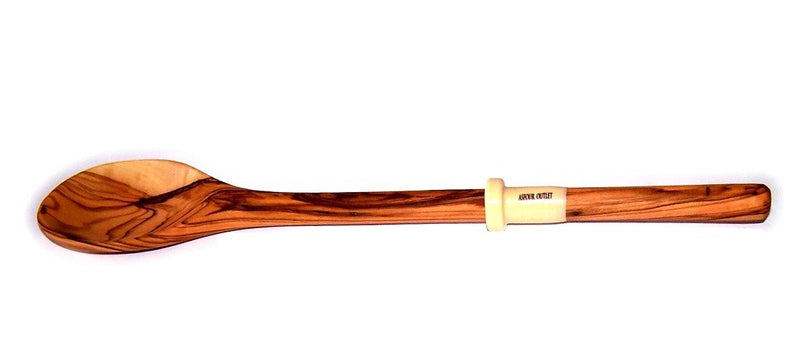 Handcrafted olive wood Salt spoon or scoop / shovel - Large size ( length 7 Inches) - Asfour Outlet Trademark