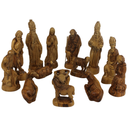 Olive Wood Crown Nativity Set