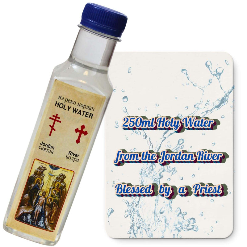 Authentic Jordan River Holy Water Blessed by a Priest – Sacred Catholic Baptism Water for Prayer, Blessings & Spiritual Protection