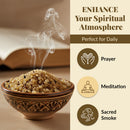 Mercado de Tierra Santa Incienso de Flores Trituradas y Selladas de La Tierra Santa - 90-110 Gramos (3.5 Onzas)