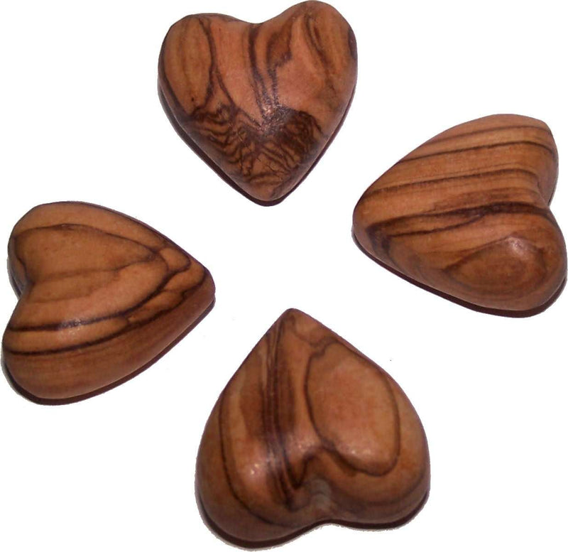 Corazones entrelazados de madera de olivo – Hecho a mano en Belén por artesanos cristianos | Símbolo de amor eterno, unidad y fe | Regalo perfecto para bodas, aniversarios o San Valentín