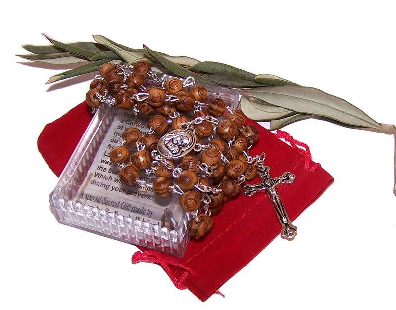 Rosary/Necklace with Velvet Bag