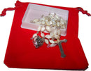 Rosary/Necklace with Velvet Bag