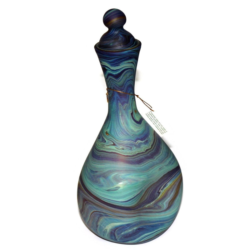 Elliaho Style Phoenician - Ancient Beauty Phoenician Glass Vase. Each is Unique. Museum Quality Looks and Feels(10.4 Inch)