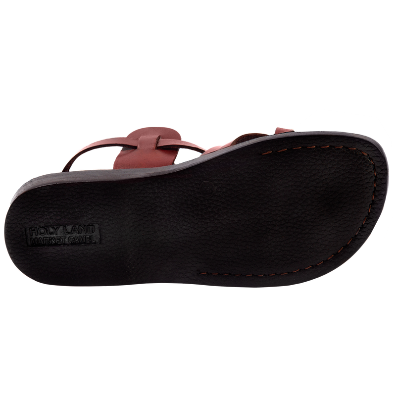 Holy Land Market Unisex Adults/Children Genuine Leather Biblical Sandals/Flip Flops/Slides/Slippers (Jesus - Yashua)  Style IV