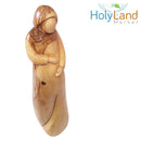 Estatua religiosa tallada de madera de olivo del Mercado de Tierra Santa, figura de María embarazada, hecha a mano en Belén, disponible en tamaños de 30, 20, 12.7 cm, decoración religiosa para el hogar