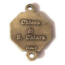 Medalla de la basílica de Santa Clara - Bronce (1.5cm-0.6" de diámetro)