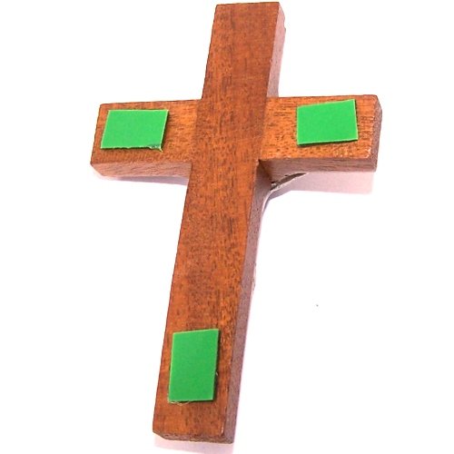 Wooden wall/glass/car/Refrigerator. Crucifix with stickers - thick (7cm.