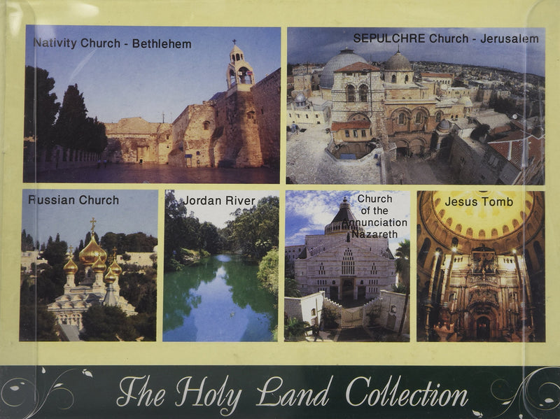 7 In One Holy Water, Soil, Oil, Cross, Incense, Candle & Icon Big Jerusalem Set from the Holy Land