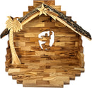 Juego de Natividad de madera de olivo del Mercado de Tierra Santa - Decoraciones navideñas inspiradoras para interiores, juego de Natividad tallado a mano para la decoración de la mesa navideña, madera de olivo de Belén, regalo para el hogar cristiano