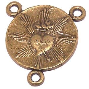Saint Rita of Cascia - the patron of impossible causes - Bronze center (2cm - 0.8")