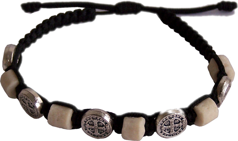 MEDJUGORJE - Chaplet - Bracelet from Apparation hill stones directly from MEDUGORJE. - Black Thread