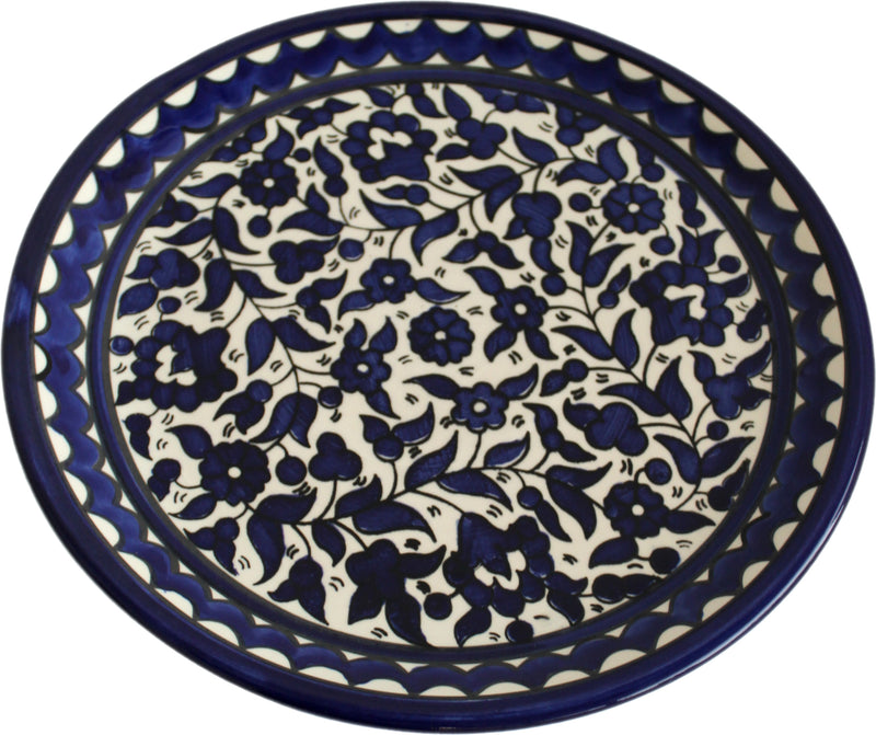 Armenian Ceramic Decorative Dinner or Display Plate - 10.5 Inches - Asfour Outlet Trademark