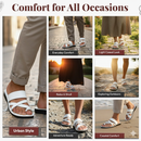 Holy Land Market Men/Women Biblical Jesus Leather Sandals/Slides From Jerusalem (White Shepherd's Field II)
