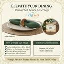 Holy Land Market Hand-Carved Olive Wood Napkin Rings - Set of 6 - Holy Land Bethlehem Wood (Ring is 1.8 Inches in Diameter and 0.9 Inches high)