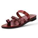 Sandalias/Deslizadores de cuero bíblicas de Jesús para hombres/mujeres del Mercado de Tierra Santa desde Jerusalén (Campo de los Pastores)