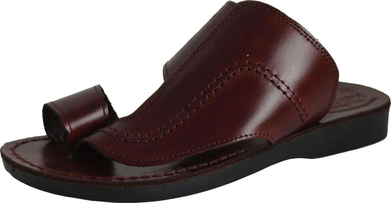 Sandalias/Deslizadores de Cuero de Jesús Bíblico para Hombres/Mujeres del Mercado de Tierra Santa Desde Jerusalén (Estilo Phillip I)