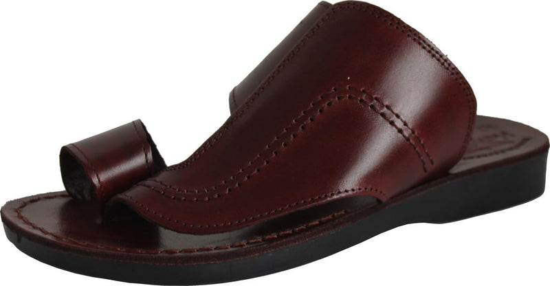 Holy Land Market Unisex Adults/Children Genuine Leather Biblical Sandals/Flip Flops/Slides/Slippers (Jesus - Yashua) Phillip Style I