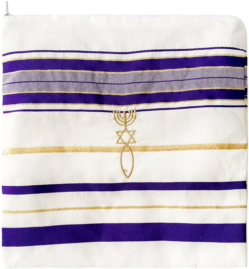 HolyLandMarket Mens Messianic Shawl/Tallit - The Messiah Tallit