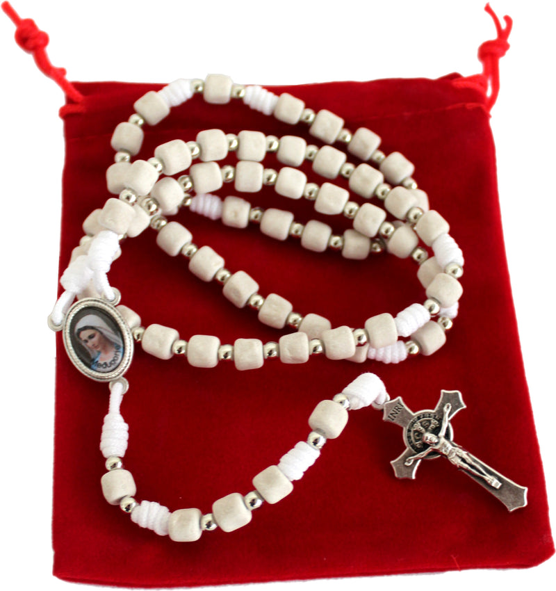 MEDJUGORJE - Rosary made from Apparation hill stones directly from MEDUGORJE. (20 inches long) - Necklace