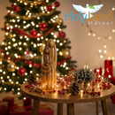 Holy Land Market Olive Wood Holy Family 6.8” – Bethlehem Hand-Carved Nativity Statue with Booklet, Certificate & Prayer Card – Christian Christmas Décor