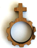 Rosario de dedo - Rosario de dedo de madera de olivo - Hecho a mano en Belén