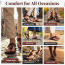 Sandalias/Deslizadores de cuero de Jesús Bíblico para hombres/mujeres del Mercado de Tierra Santa (Estilo Jerusalén IV)