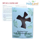 Resin Healing Cross - complete with Prayers and Certificate (4.5 x 3.6 In) – sits in hand perfectly. Healing Cross Trademark