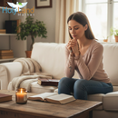 Holy Land Market Olive Wood Rosary with Soil from Bethlehem - with certificate and velvet bag