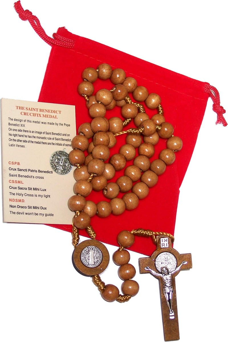 Rosary/Necklace with Velvet Bag
