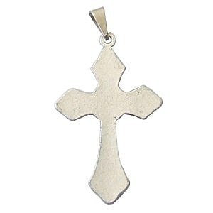 Vine crucifix - Pewter (3.5cm or 1.4") - small