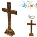 Holy Land Market Standing or Table Altar Olive Wood Cross