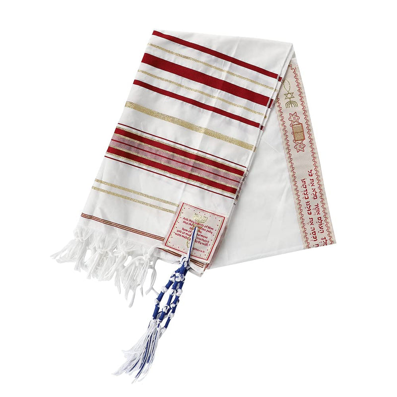 HolyLandMarket Mens Messianic Shawl/Tallit - The Messiah Tallit